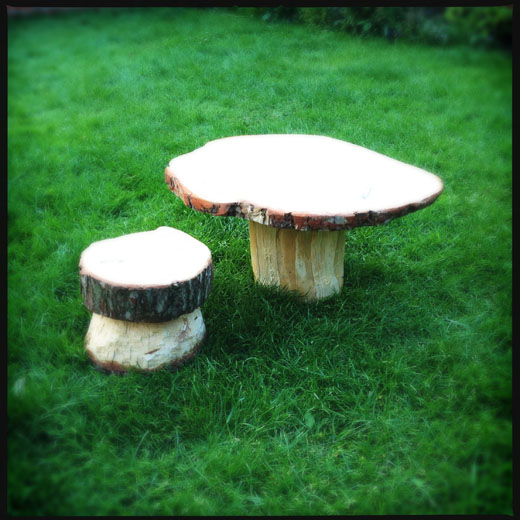 How to make toadstool furniture How to make toadstool furniture