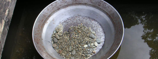 Panning for gold Panning for gold
