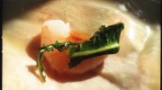 Dandelion and prawn fritters